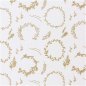 Preview: Baumwolle - Kränze - weiß gold - Nostalgic Christmas - Rico Design