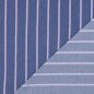 Preview: Baumwoll Denim - Big Stripes - medium blue