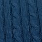 Preview: Zopfstrick - Sophie - uni jeansblau - Swafing