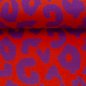 Preview: RESTSTÜCK 1,50m!!! - Viskose - Happy Leo - lila/orange - Swafing by Cherry Picking