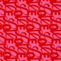 Preview: RESTSTÜCK 1,30m !!! - Modal French Terry - Love - rot/pink - Love Collection - Swafing by Kibadoo