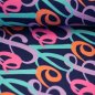 Preview: Jersey - Love - bunt/marine - Love Collection - Swafing by Kibadoo