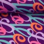 Preview: Jersey - Love - bunt/lila - Love Collection - Swafing by Kibadoo