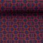 Preview: Viskose - Chain Twist - aubergine/burgundy - Geoluxe by Ki-ba-doo - Swafing