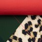Preview: French Terry - Panel - Argyle Leo Rauten - dunkelgrün - Geoluxe by Ki-ba-doo - Swafing