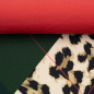 Preview: RESTSTÜCK 1 Panel !!! - French Terry - Panel - Argyle Leo Rauten - dunkelgrün - Geoluxe by Ki-ba-doo - Swafing
