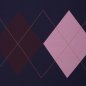 Preview: French Terry - Panel - Argyle Rauten - dunkelblau - Geoluxe by Ki-ba-doo - Swafing