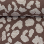 Preview: Jacquard Jersey - Emily Leo - naturweiß/peppercorn