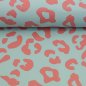 Preview: Kunstleder - Happy Leo - by Cherry Picking - mint/koralle - Swafing