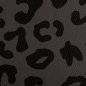 Preview: RESTSTÜCK 0,30m !!! - Kunstleder - Happy Leo - by Cherry Picking - dunkelgrau/schwarz - Swafing
