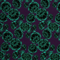 Preview: Viskose - Poenis - mint/lila - Opulence - Swafing by Cherry Picking