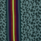 Preview: Viskose - Leo Streifen - smaragd/gulf coast - Bordure Studio - Swafing by Kibadoo