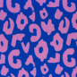 Preview: Oxford Gewebe - wasserabweisend - Leomuster - royalblau/rosa - Swafing by Cherry Picking