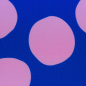 Preview: Oxford Gewebe - wasserabweisend - Große Punkte - royalblau/rosa - Swafing by Cherry Picking