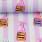 Preview: Oxford Gewebe - wasserabweisend - Bullshit Remover - mint/flieder - Swafing by Cherry Picking