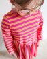 Preview: Bio Ringeljersey - A55/A86 - ortensia/melone - Summer Stripes - Hamburger Liebe - Albstoffe