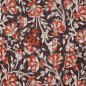 Preview: Doubleface Baumwoll Stepper - Moreen Flowers - brown/rost