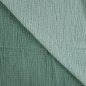 Preview: Doubleface Musselin - uni - mint/dusty mint