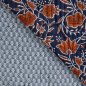 Preview: Doubleface Baumwoll Stepper - Eska - dark navy/rost