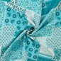Preview: Viskose - Denise - Patchwork - türkis