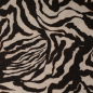 Preview: Viskose Feinstrickjersey - Panya Zebra - ecru/dark brown
