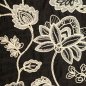Preview: Baumwolle - Embroidery - Noir Flora - black/white