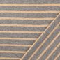 Preview: Strick Jacquard - Streifen - grau/beige