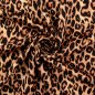 Preview: Viskosesatin - matt - Wild Chic Leo - caramel/black