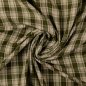 Preview: Doubleface Musselin - Rustic Check and Stripes - khaki