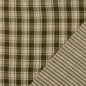 Preview: Doubleface Musselin - Rustic Check and Stripes - khaki