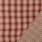 Preview: Doubleface Musselin - Rustic Check and Stripes - rot