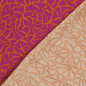 Preview: RESTSTÜCK 1,10m !!! - Musselin - Dorina Flowers - orange/fuchsia
