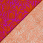 Preview: RESTSTÜCK 1,30m !!! - Musselin - Sunshine - fuchsia/rotorange