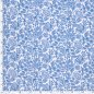 Preview: RESTSTÜCK 0,70m !!! - Musselin - Blue Garden - offwhite/blue
