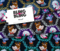 Preview: RESTSTÜCK 2,00m !!! - Bio Sweat - Woof - Col. 02 brown - Bling Bling - Hamburger Liebe - Albstoffe