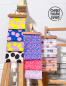 Preview: Oxford Gewebe - wasserabweisend - Große Punkte - royalblau/rosa - Swafing by Cherry Picking