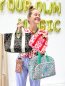 Preview: Kunstleder - Happy Leo - by Cherry Picking - grün/pink - Swafing