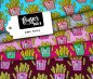 Preview: Bio Jersey - OMG Fries - Col. 04 - pink - Classic No. 1 - Hamburger Liebe - Albstoffe