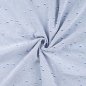 Preview: RESTSTÜCK 0,40m !!! - Jeansstoff - Denim Summer Fransen - blue
