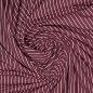 Preview: Baumwoll Popeline - stripes - bordeaux - Fibremood No. 35