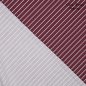 Preview: Baumwoll Popeline - stripes - bordeaux - Fibremood No. 35