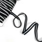 Preview: Stripes - unelastisch - 10mm - schwarz/weiß