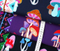 Preview: RESTSTÜCK 1,90m !!! - Bio Sweat - Dreams - Col. 03 schwarz - Hand on Hearts - Hamburger Liebe - Albstoffe