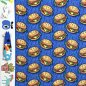 Preview: RESTSTÜCK 1,40m !!! - Bio Sweat - Hamburger Liebe - Col. 01 - blau - Classic No. 1 - Hamburger Liebe - Albstoffe