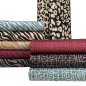 Preview: Sportjersey - bi-elastisch matt - Abstract Inca - senf/flieder