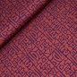 Preview: Sportjersey - bi-elastisch matt - Abstract Inca - lila/rot