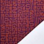 Preview: Sportjersey - bi-elastisch matt - Abstract Inca - lila/rot