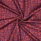 Preview: Sportjersey - bi-elastisch matt - Abstract Inca - lila/rot