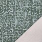 Preview: Sportjersey - bi-elastisch matt - Abstract Inca - grün/hellblau