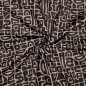 Preview: Sportjersey - bi-elastisch matt - Abstract Inca - taupe/black